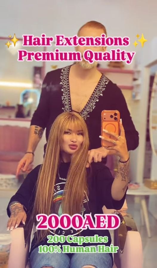 Hair extensions at Mareana Ladies Salon, Dubai